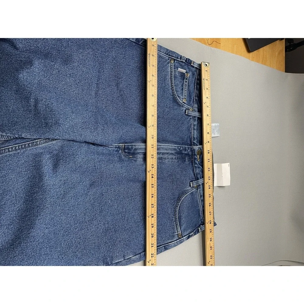 Carhartt Mens Jeans 38x34 Relaxed Fit Straight Leg Flannel Lined Denim Work‎ NWT